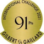 Médaille Gilbert & Gaillard International Challenge 2021 affichant un score de 91 points sur un sceau doré circulaire.